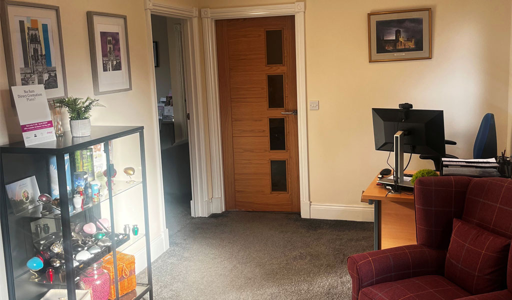 The inside of Gordon Fletcher & Sons Spennymoor branch.